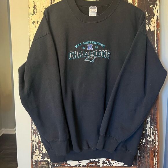 Vintage Carolina Panthers NFC Conference Champions 2003. NFL XL sweatshirt. - Picture 1 of 7